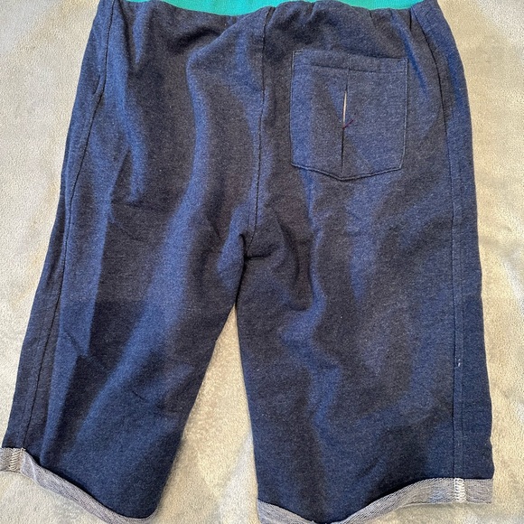 DEUX PAR DEUX Boys Size 10 Navy Blue & Yellow Swim Trunks Swimming Shorts - Picture 2 of 3